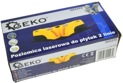 Křížová laserová vodováha na obklady GEKO G03315
