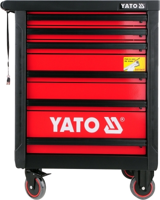 Yato YT-0902 servisní vozík se 6 zásuvkami a protiskluzovou deskou