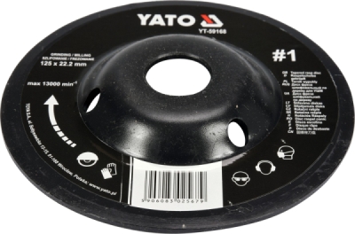 Rotační rašple úhlová jemná 125 mm typ 1 Yato YT-59168