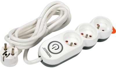 Kabel prodlužovací kancelářský 3m 3 zásuvky Sthor TO-72351