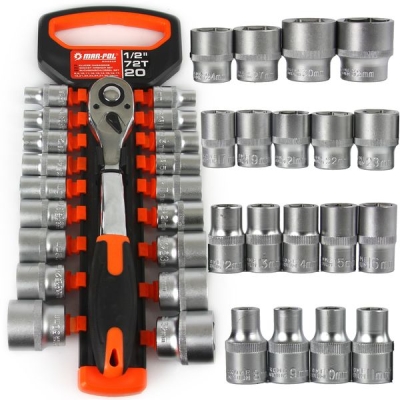 Gola sada 19ks 1/2" 8-32mm MAR-POL