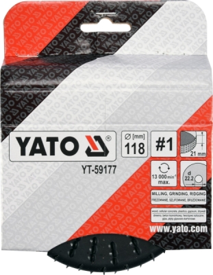 Rotační rašple frézovací univerzální 118 mm Yato YT-59177