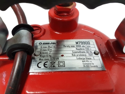 Kalové čerpadlo do studny a septiku 750W Litina MAR-POL M79900