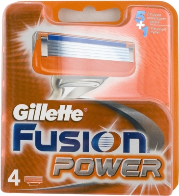 Gillette Fusion Power náhradní břity na holení 4 ks