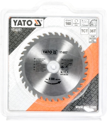 Kotouč na dřevo 160 x 30 mm 36z Yato YT-6057