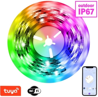 Immax NEO LITE Smart LED pásek 5m, RGB, CCT, barevný, stmívatelný, WiFi IP67