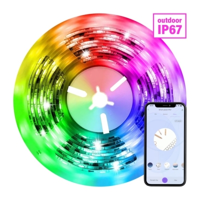 Immax NEO LITE Smart LED pásek 5m, RGB, CCT, barevný, stmívatelný, WiFi IP67
