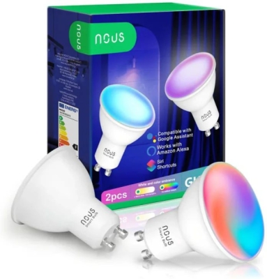 Nous P8 WiFi Smart Žárovka RGB GU10 Tuya (2 kusy)