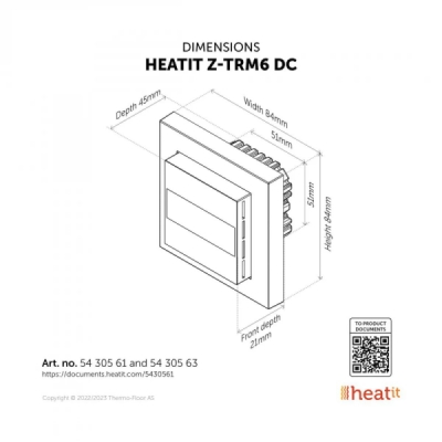 HEATIT Z-TRM6 DC - Bílý (RAL 9003)