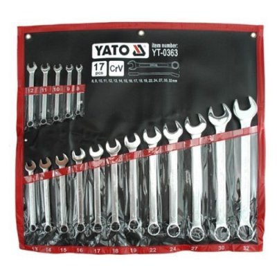 Yato Sada klíčů očkoplochých 17ks 8-32 mm