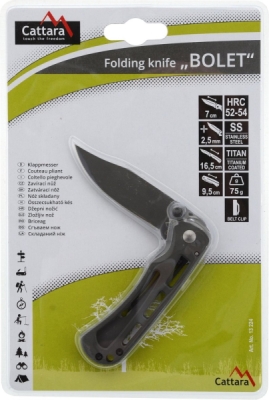 Nůž zavírací BOLET s pojistkou 16,5cm Cattara 13224