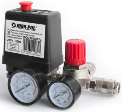 Tlakový spínač pro kompresor 8 bar MAR-POL M806873
