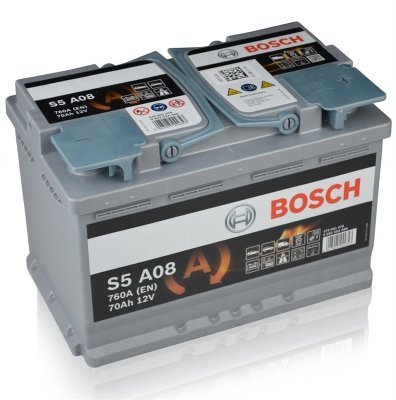 Autobaterie Bosch S5 AGM, 12V, 70Ah, 760A, S5 A08