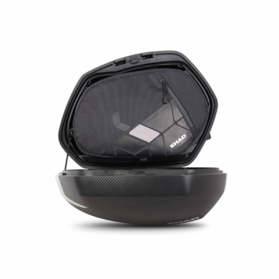 Boční kufry s barevným krytem SHAD 130.D0B36200+D1B36E0 SH36 bílá (pár) se zámkem PREMIUM