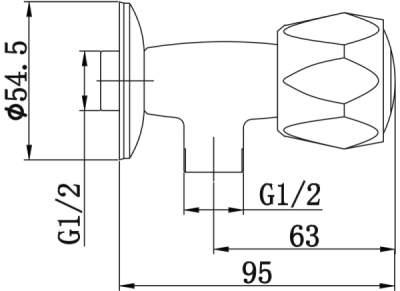 Ventil, 1/2", keramický ventil, chrom 85046 Balletto
