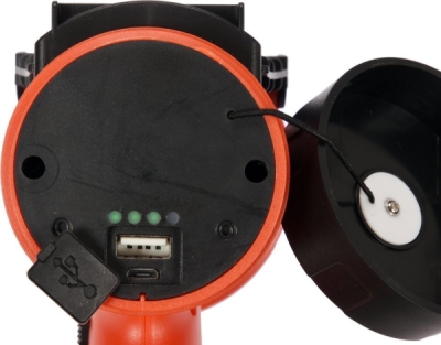 Lampa pistolová POWER LED, bezpřívodová, 3,7V Li-ion, dosvit 250m, 1200lm, IP68 Yato YT-08551