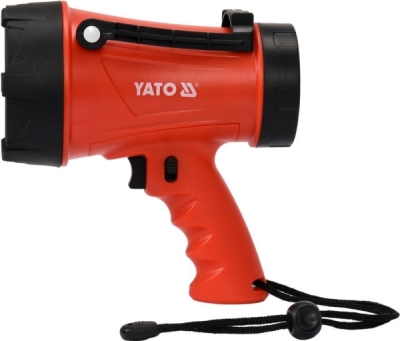 Lampa pistolová POWER LED, bezpřívodová, 3,7V Li-ion, dosvit 250m, 1200lm, IP68 Yato YT-08551