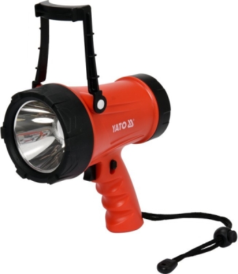 Lampa pistolová POWER LED, bezpřívodová, 3,7V Li-ion, dosvit 250m, 1200lm, IP68 Yato YT-08551