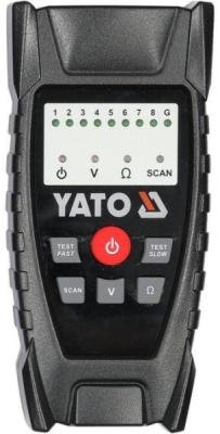 Sada detektoru a testeru síťových kabelů Yato YT-73137