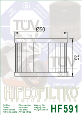 Olejový filtr HIFLOFILTRO HF591