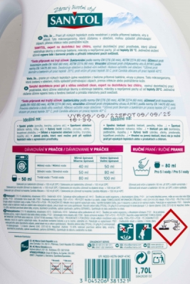 SANYTOL Grand Air dezinfekční prací gel 34 praní 1,70 l