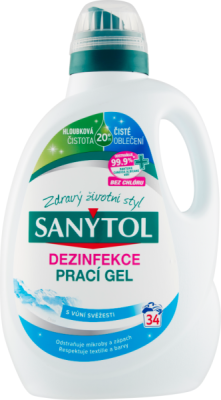 SANYTOL Grand Air dezinfekční prací gel 34 praní 1,70 l