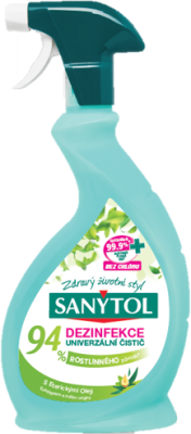 SANYTOL dezinfekční univerzální čistič ve spreji s 94 % rostlinného původu 500 ml