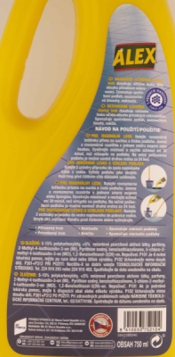 ALEX leštěnka zářivý lesk dlažba, lino 750ml
