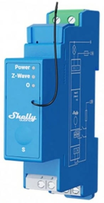 Shelly Qubino Wave Pro 1 - spínací modul 1x 16A, Z-Wave