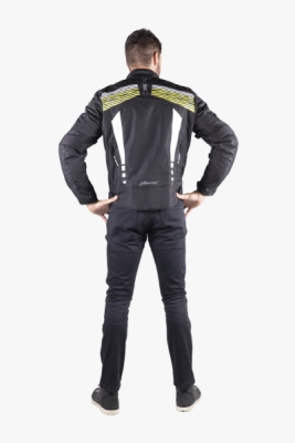 Sportovní bunda iXS X56046-315-S RS-400-ST 3.0 X56046 černo-bílo-neonově žlutá S