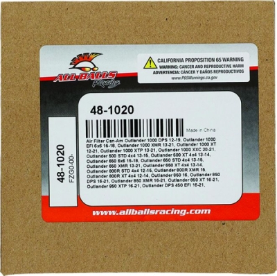 Air filter kit All Balls Racing 48-1020