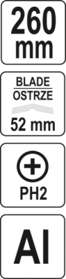 Škrabka 52mm Yato YT-75460