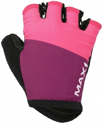 Detské krátkoprsté rukavice MAX1 11-12 rokov fialovo/ružové