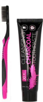 Xpel Oral Care Cleansing Charcoal zubní pasta 100 ml + zubní kartáček