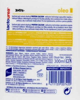 Lactovit lactourea sprchový gel 300ml OLEO
