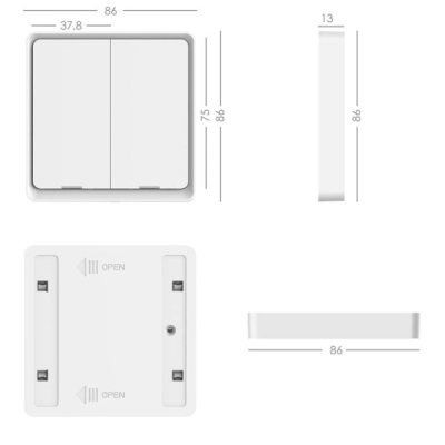 Immax NEO Smart vypínač 2-tlačítkový Zigbee 3.0