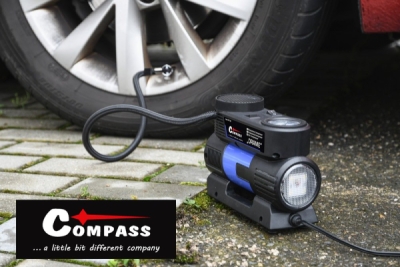 Kompresor 12V DRAME se světlem Compass 07192
