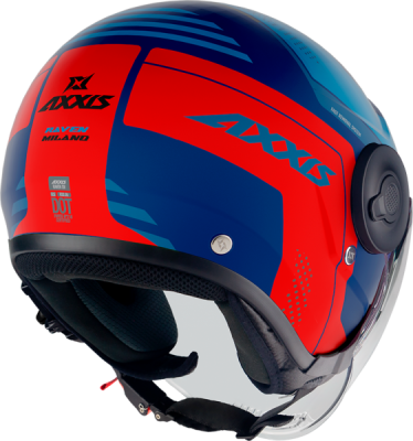 Otevřená helma AXXIS 42618872534 RAVEN SV ABS milano matt blue red S