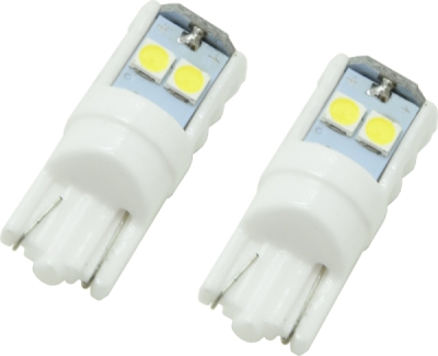 Compass žárovka 6LED 3030 12V T10 bílá 2ks