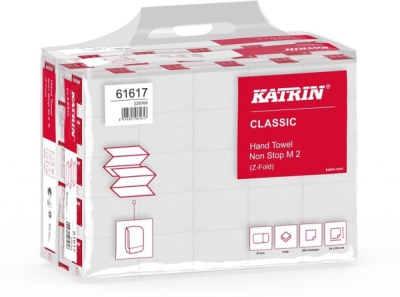 Papírový ručník skládaný Katrin Classic Non Stop M2 2vr, 3360ks (25x21cm)