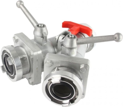 Požární kulový rozdělovač 52mm (2") na 2x52mm (2") MAR-POL