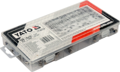 Sada skleněných pojistek 120 ks Yato YT-83130