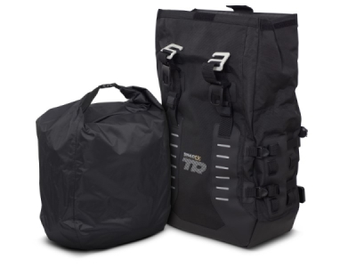 Kompletní sada sedlových brašen SHAD 130.kitTR40big55-51B TERRA TR40 a černého hliníkového 55L topcase, včetně montážní sady SHAD Ducati Multistrada 1200 V4