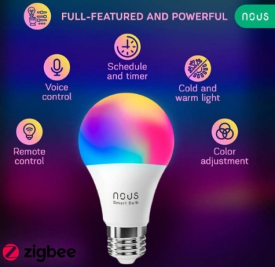 Nous P3Z Smart Single Bulb - žárovka RGB E27