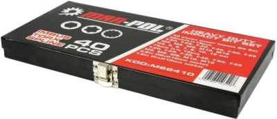 Klíče TORX, IMBUS, XZN, hlavice zástrčné, sada 40ks MAR-POL