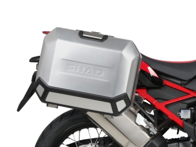 Kompletní sada bočních hliníkových kufrů SHAD 130.kitTERRAside-2 TERRA 36L/47L, včetně montážní sady SHAD HONDA CRF 1100 Africa Twin
