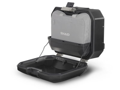 Kompletní sada černých hliníkových bočních kufrů SHAD 130.kitTERRAside-51B TERRA BLACK, 36L/47L SHAD Ducati Multistrada 1200 V4