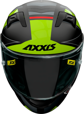 Integrální helma AXXIS 41048971356 GP RACER SV FIBER TECH matná fluo žlutá L