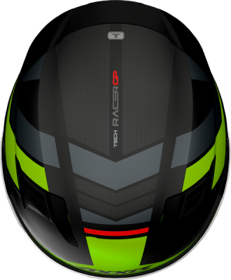 Integrální helma AXXIS 41048971356 GP RACER SV FIBER TECH matná fluo žlutá L