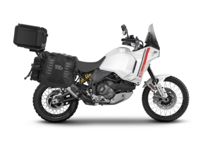 Kompletní sada sedlových brašen SHAD 130.kitTR40side-108 TERRA TR40 a hliníkového 55L vrchního kufru, včetně montážní sady SHAD DUCATI DESERT X
